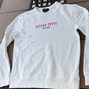 A.P.C. Gianni Tutti Ladies/Men’s White Red Green sweatshirt-M